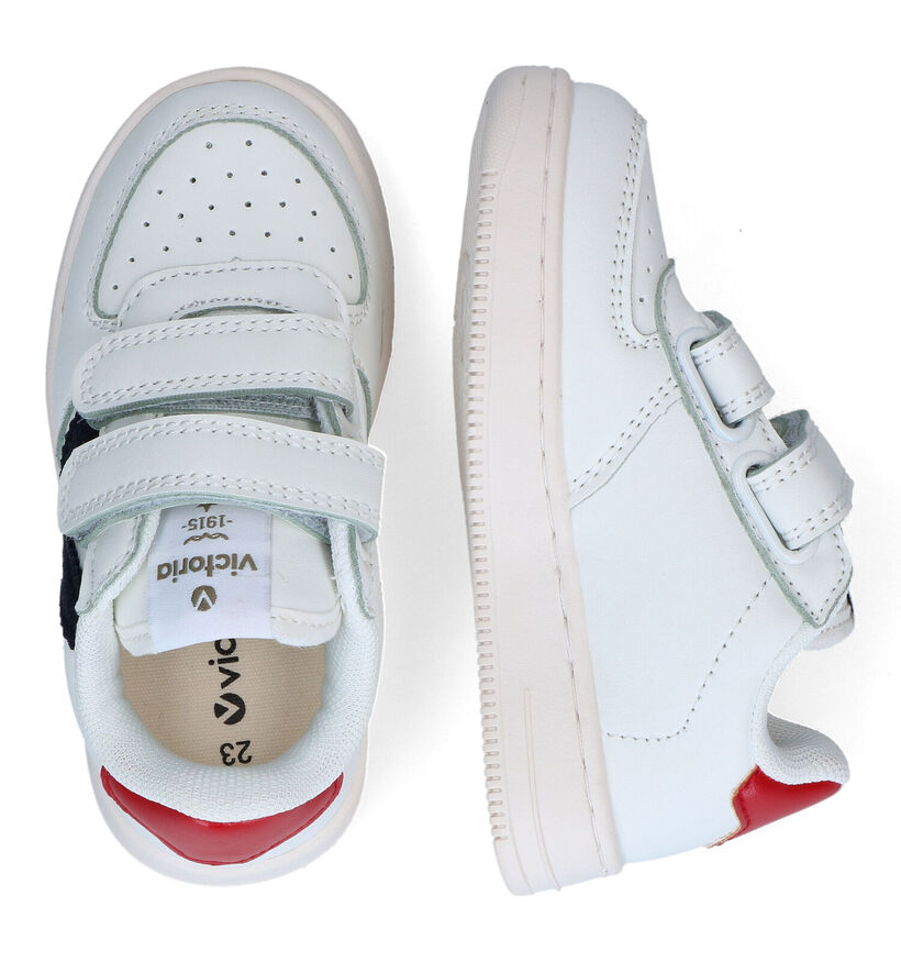 Victoria Witte Velcroschoenen voor jongens (347121)
