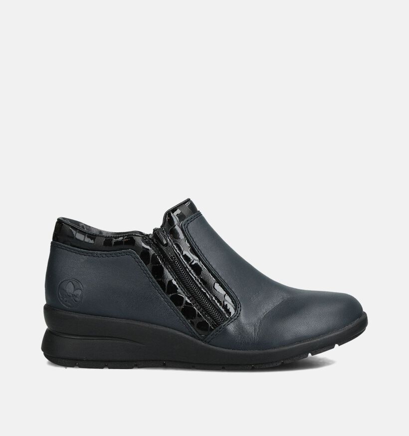 Rieker Blauwe Comfortschoenen met Rits voor dames (360462) - geschikt voor steunzolen