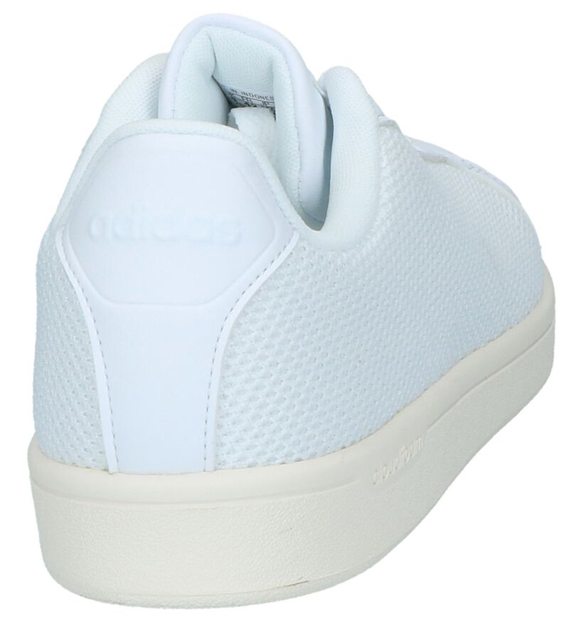 adidas Cloudfoam Advantage Clean Baskets en Blanc en textile (213005)