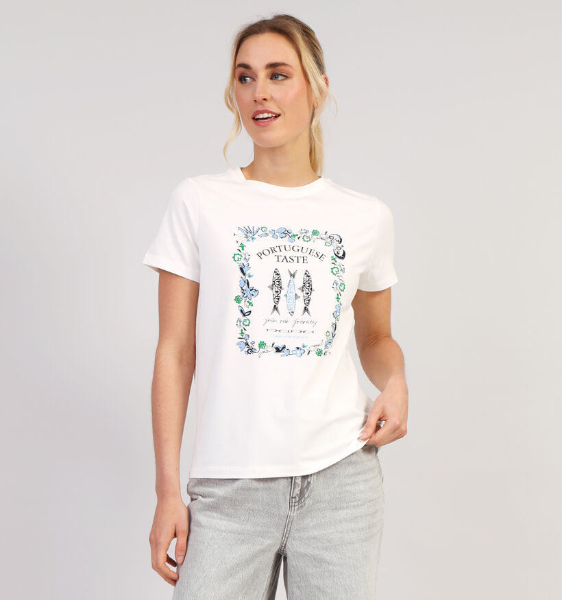 comma Wit T-shirt voor dames (354651)