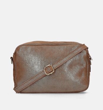 Sac porté croisé marron