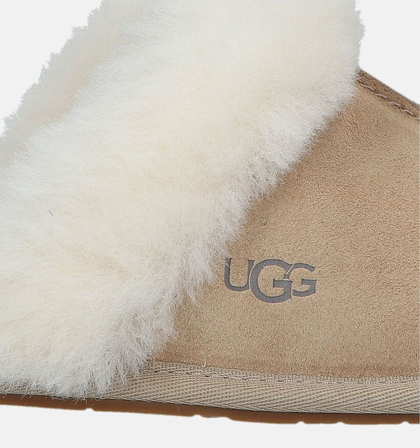 UGG Scuffette Beige Wollen Pantoffels voor dames (329282)