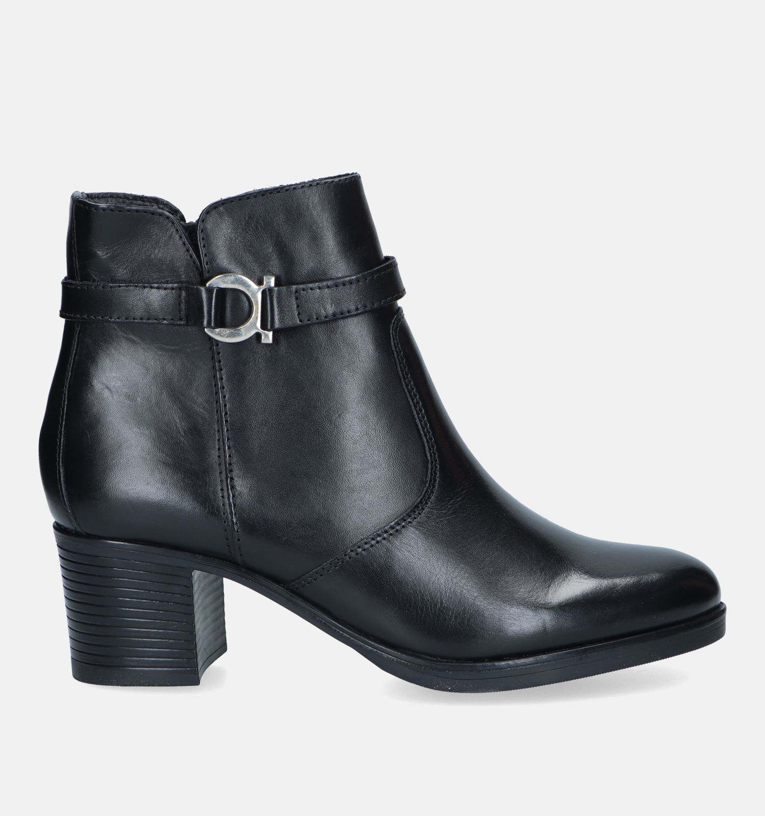 Zwarte new arrivals enkellaarsjes leer