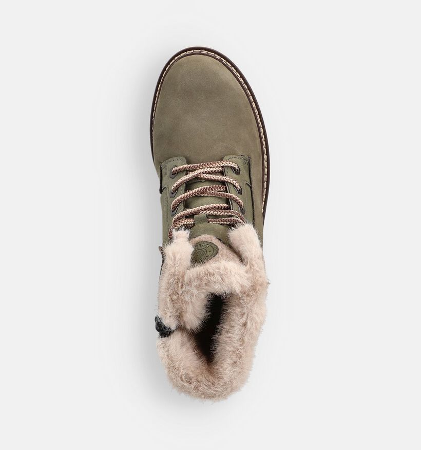 Remonte Boots à lacets en Vert kaki pour femmes (363561) - pour semelles orthopédiques