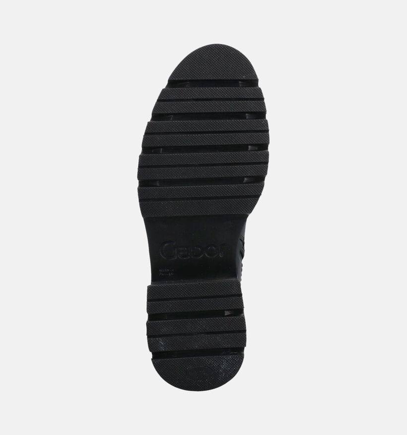 Gabor Best Fitting Bottines Chelsea en Noir pour femmes (380067) - pour semelles orthop&eacute;diques