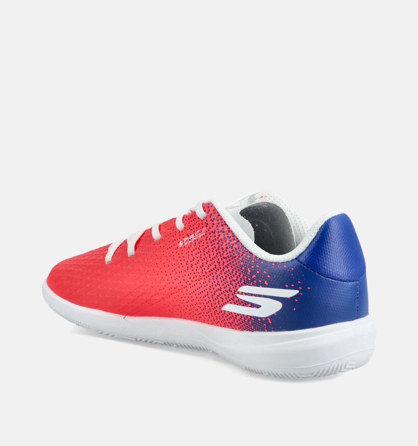 Skechers SKX 2 Academy Chaussures de foot en Rose/Bleu pour filles, gar&ccedil;ons (374170)