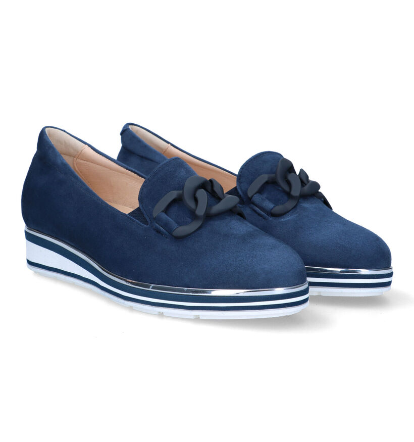 Softwaves Chaussures à enfiler en Bleu en daim (325077)