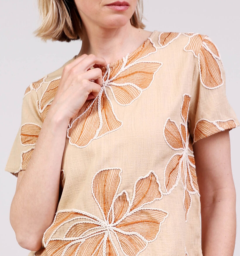 Vero Moda Melisa Nomad Donkerbeige T-shirt voor dames (374976)
