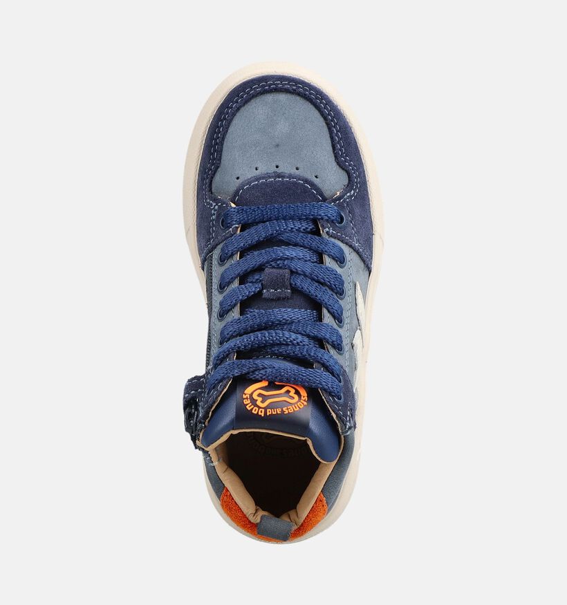 STONES and BONES Panky Blauwe Sneakers voor jongens (378179) - geschikt voor steunzolen