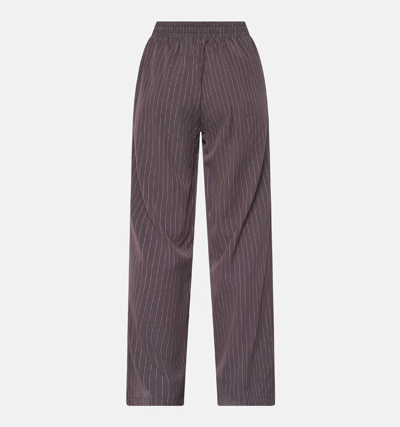 SISTERS POINT Verina Bruine Gestreepte Broek voor dames (371953)