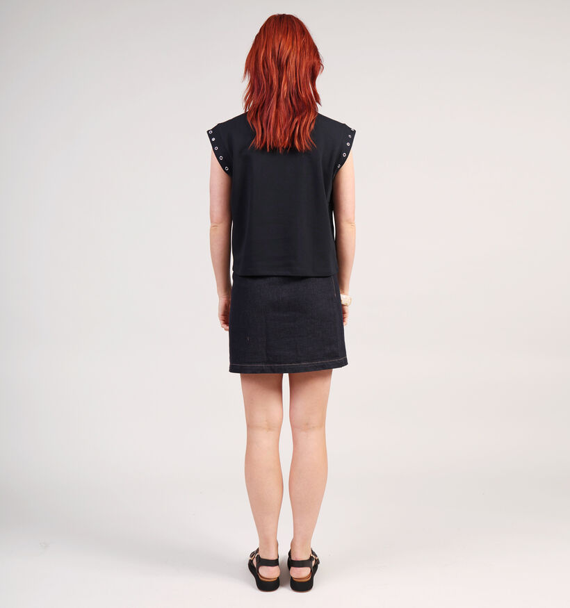 Vila Eyeletti Zwarte Top voor dames (361357)