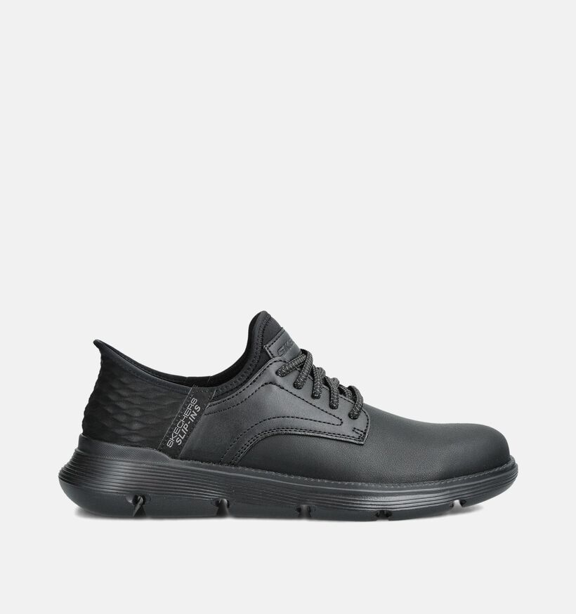 Skechers Garza Gervin Chaussures plates en Noir pour hommes (360860) - pour semelles orthopédiques