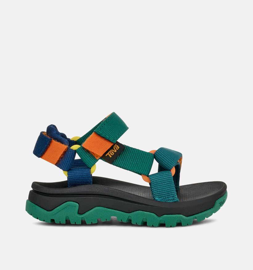 Teva Hurricane Chaussures d'eau en Vert/Multi pour filles, gar&ccedil;ons (370327)