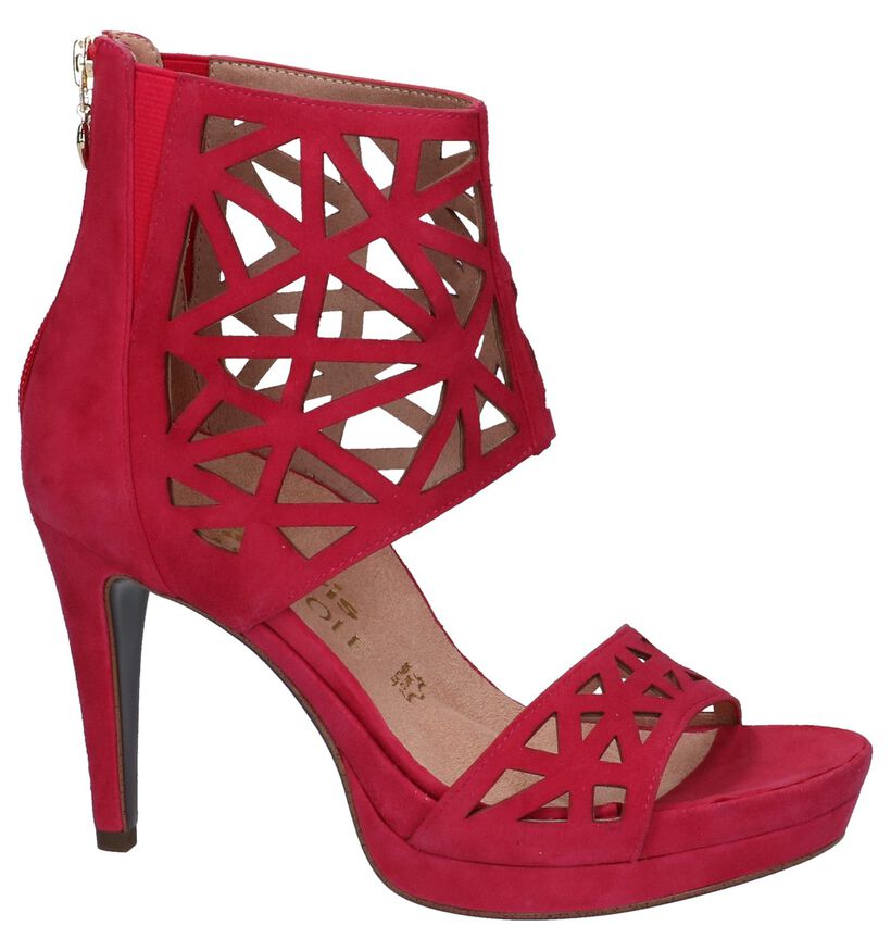 Tamaris Sandales à talons en Noir en daim (214229)