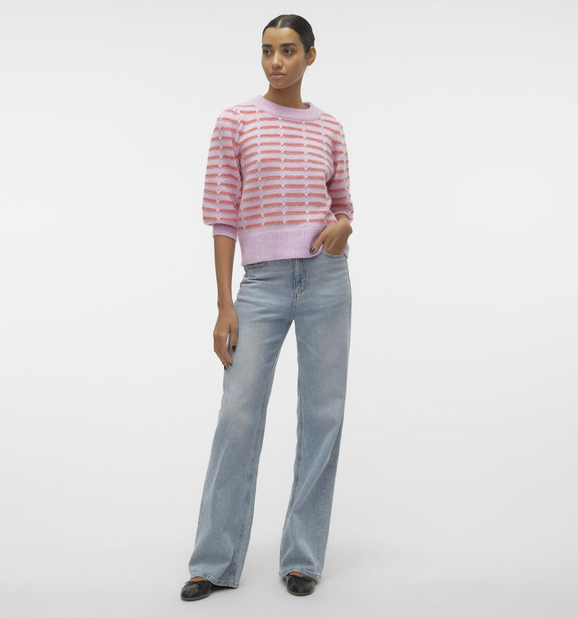 Vero Moda Leonor Witte Gestreepte trui voor dames (335323)
