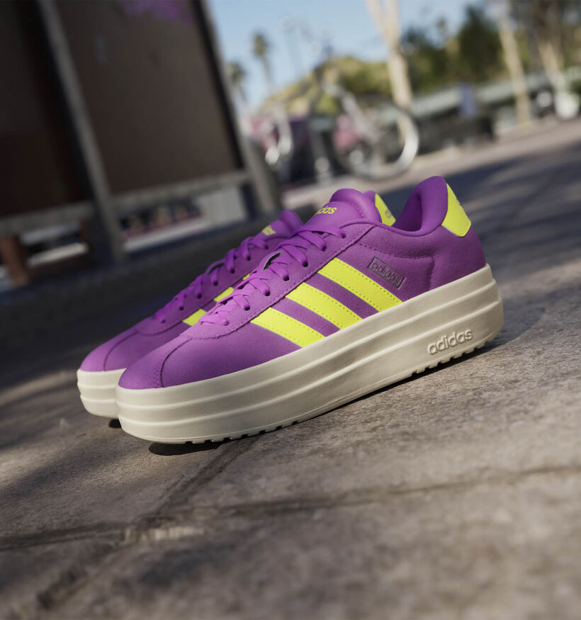 adidas VL Court Bold Baskets en Mauve pour femmes (350167)