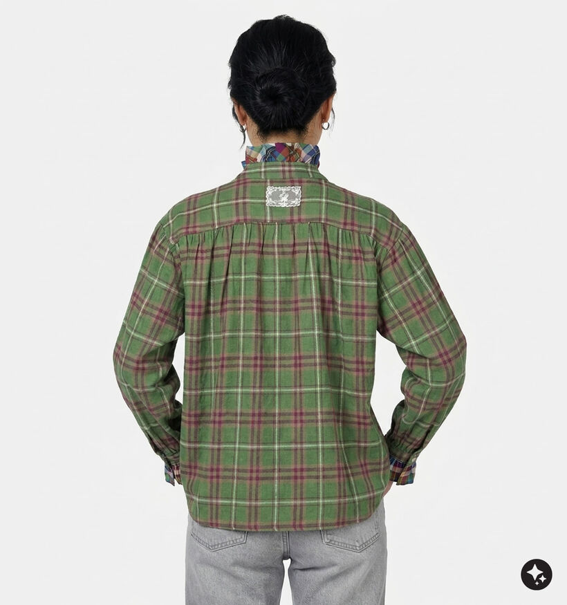 Orfeo Montana Groene Blouse met Lange Mouwen voor dames (381664)