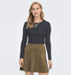 JDY Mila Longsleeve Zwarte T-shirt voor dames (362430)