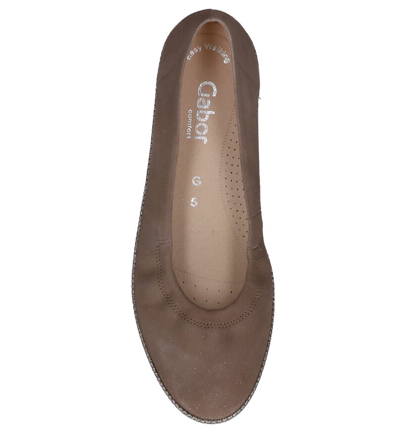 Gabor Ballerines en Taupe en nubuck (245500)