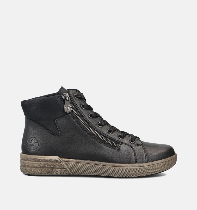 Rieker Zwarte Hoge Sneakers voor dames (360477) - geschikt voor steunzolen