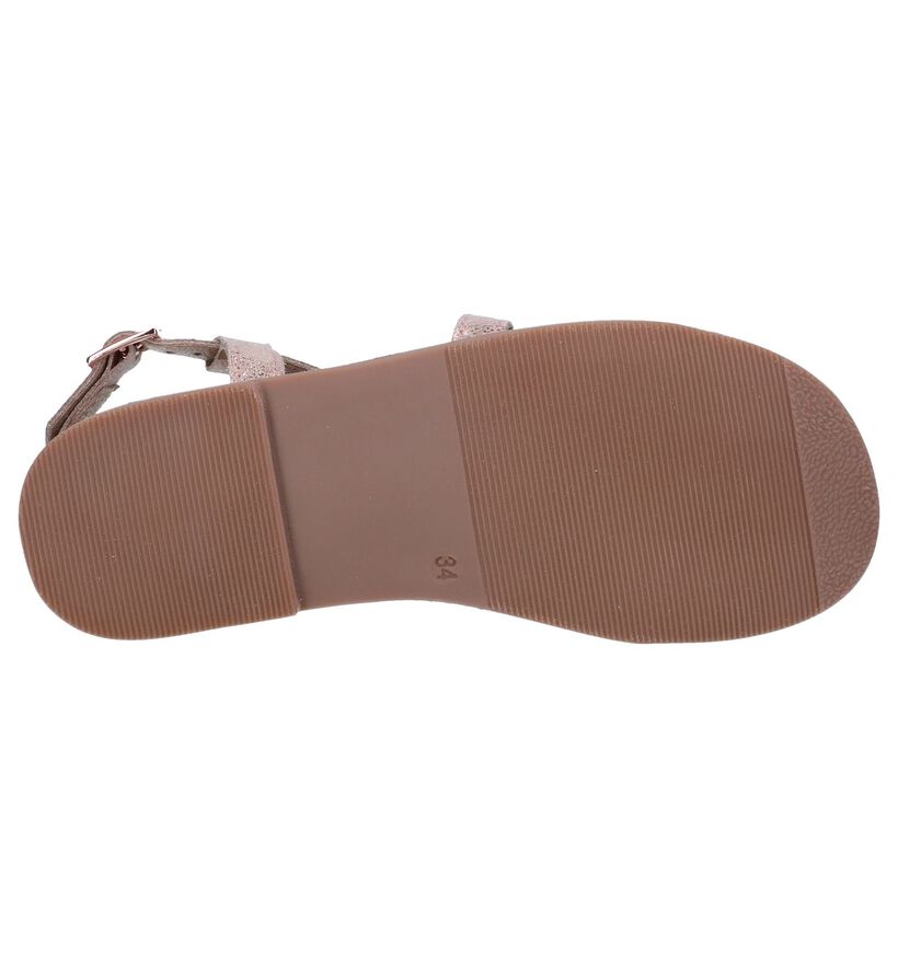 Rose Golden Sandalen Milo & Mila in nubuck (241265)