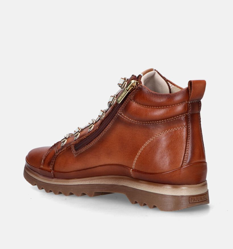 Pikolinis Vigo Cognac Veterboots voor dames (346180) - geschikt voor steunzolen