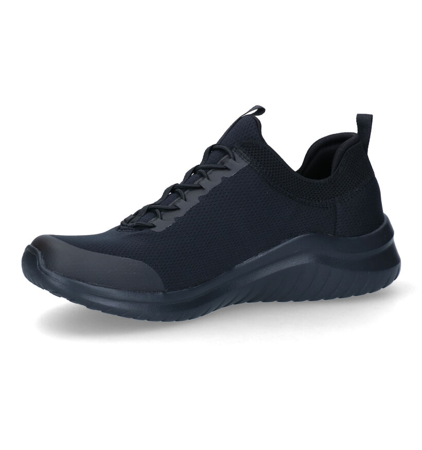 Skechers Ultra Flex 2.0 Fedik Zwarte Sneakers in stof (301200)