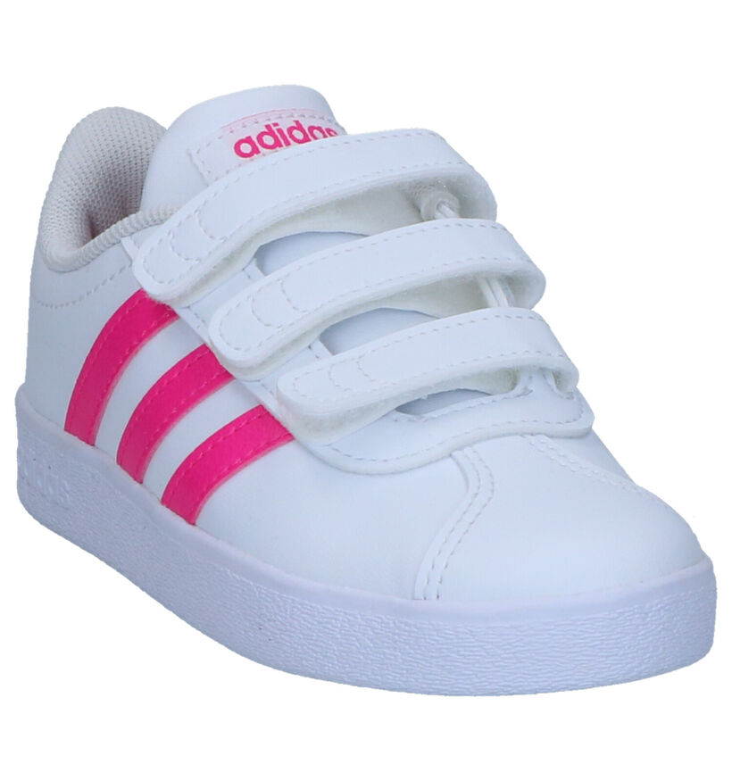 adidas VL Court 2.0 Witte Sneakers in kunstleer (264851)