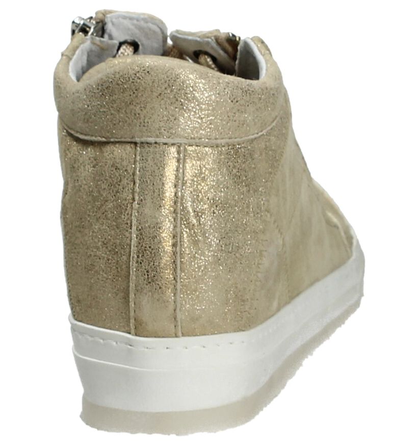 Khrio Beige Sneaker met Sleehak, , pdp