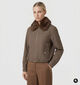 Deeluxe Original Arletta Manteau court en Marron pour femmes (382280)