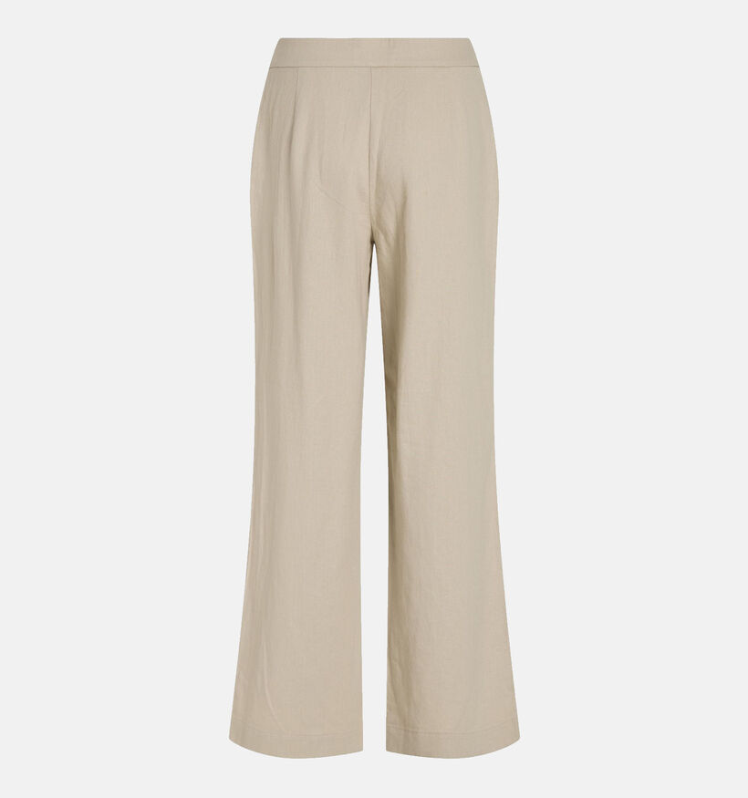 Vila Jolanda Beige Wijde broek voor dames (351750)