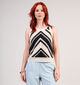 Mexx Knit Beige/Zwart Topje voor dames (366076)