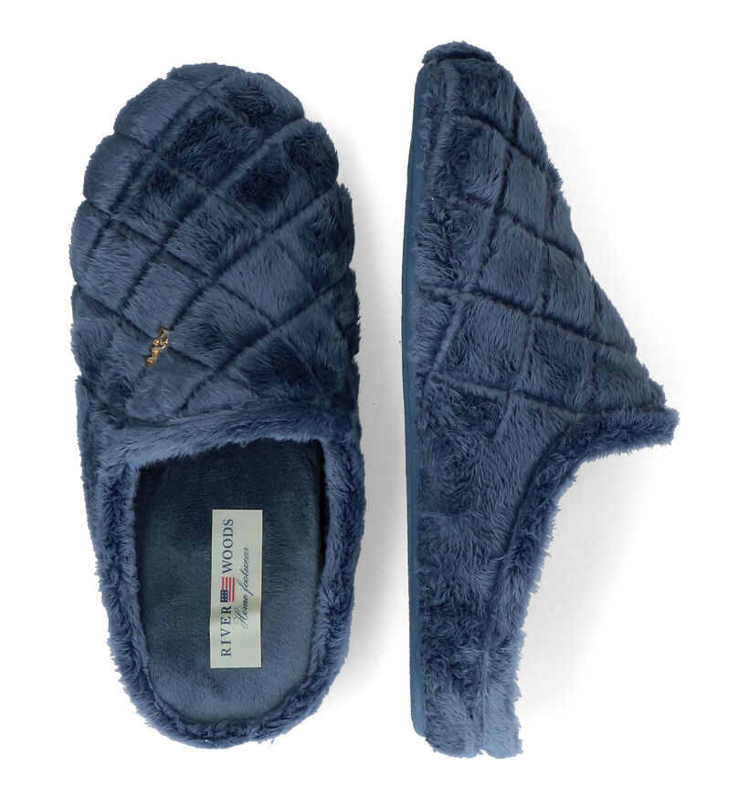 River Woods Isabeau Beige Pantoffels in stof (316033)