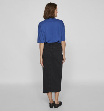 Vila Jupes Noir/Bleu