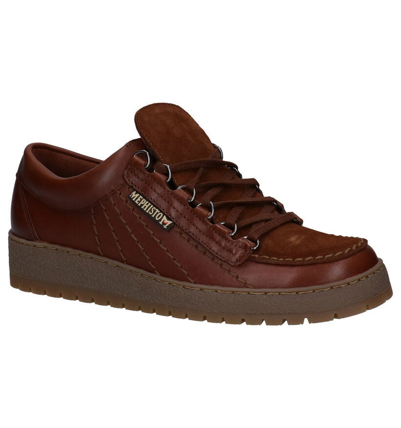 Mephisto Rainbow Chaussures à lacets en Brun en cuir (280907)