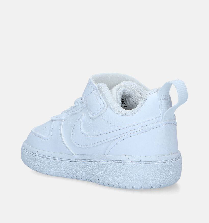 Nike Court Borough Low TD Beskets en Blanc pour filles, garçons (347718)