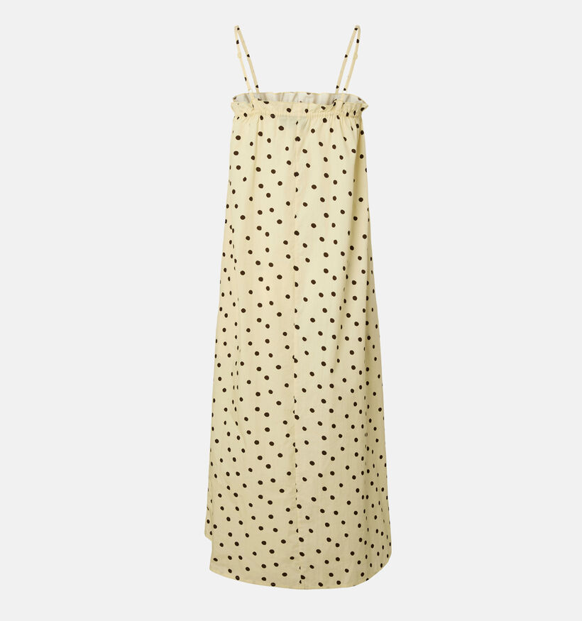 Pieces Parker Gele Midi-Jurk met Stippen voor dames (374927)