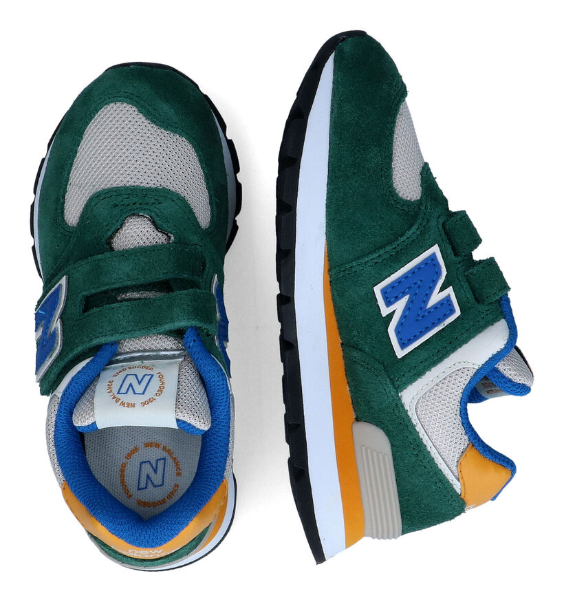 New Balance PV574 Baskets en Vert pour garçons (312318) - pour semelles orthopédiques