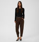 Culture Jamie Donkerbruine Geklede Broek voor dames (380492)