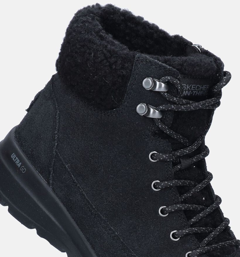 Skechers On-The-Go Glacial Ultra Zwarte Sneakers voor dames (346354)
