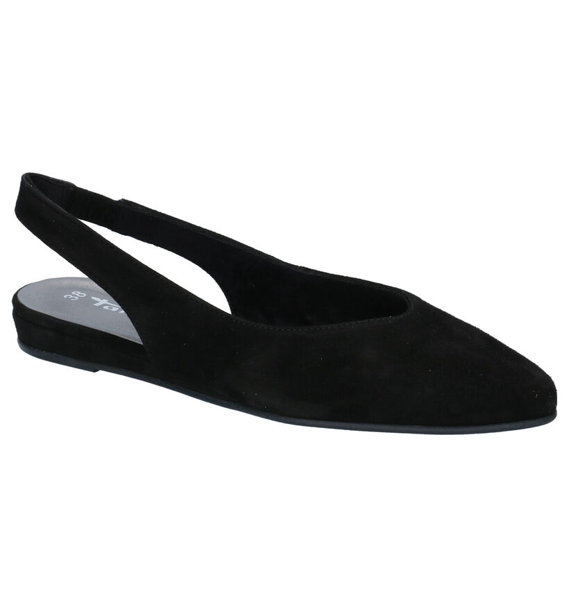 Tamaris Sandales plates en Noir en nubuck (269798)