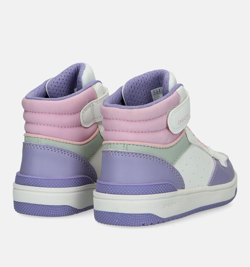 Geox Washiba Paarse Hoge Sneakers voor meisjes (328514) - geschikt voor steunzolen