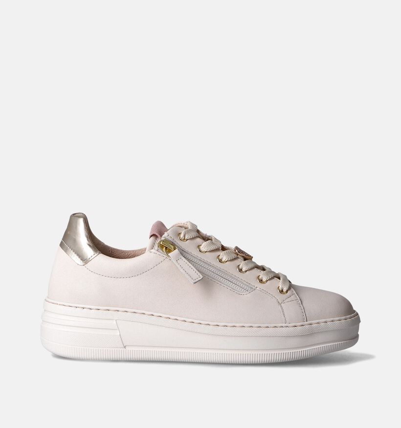Gabor Ecru Veterschoenen voor dames (352093) - geschikt voor steunzolen