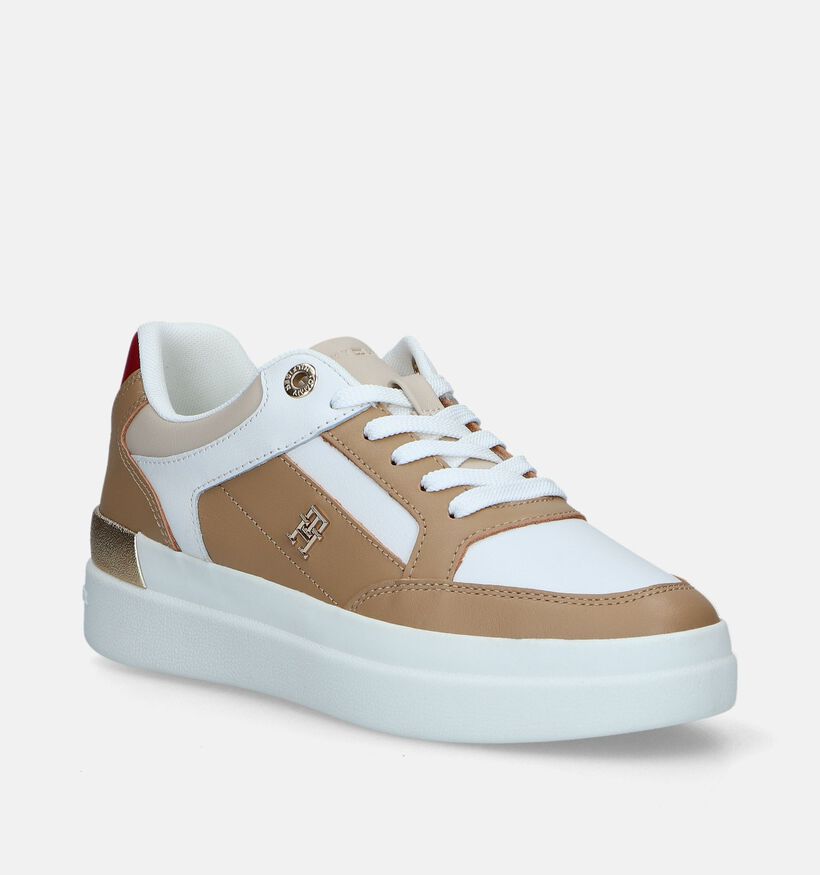 Tommy Hilfiger Lux Hardware Court Bruine Sneakers voor dames (342706) - geschikt voor steunzolen