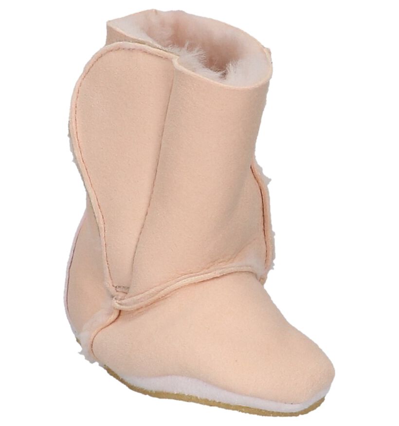 Easy Peasy Anti-slip Licht Roze Babylaarsjes in leer (234585)