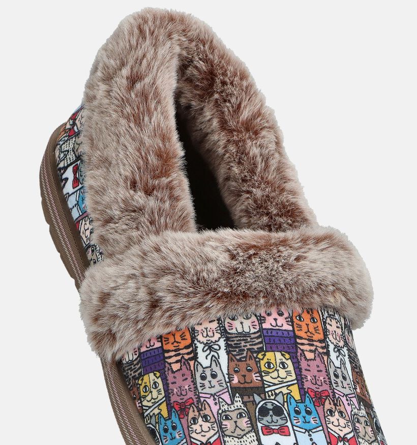 Skechers Bobs Too Cozy Chic Cat Taupe Pantoffels voor dames (377980)