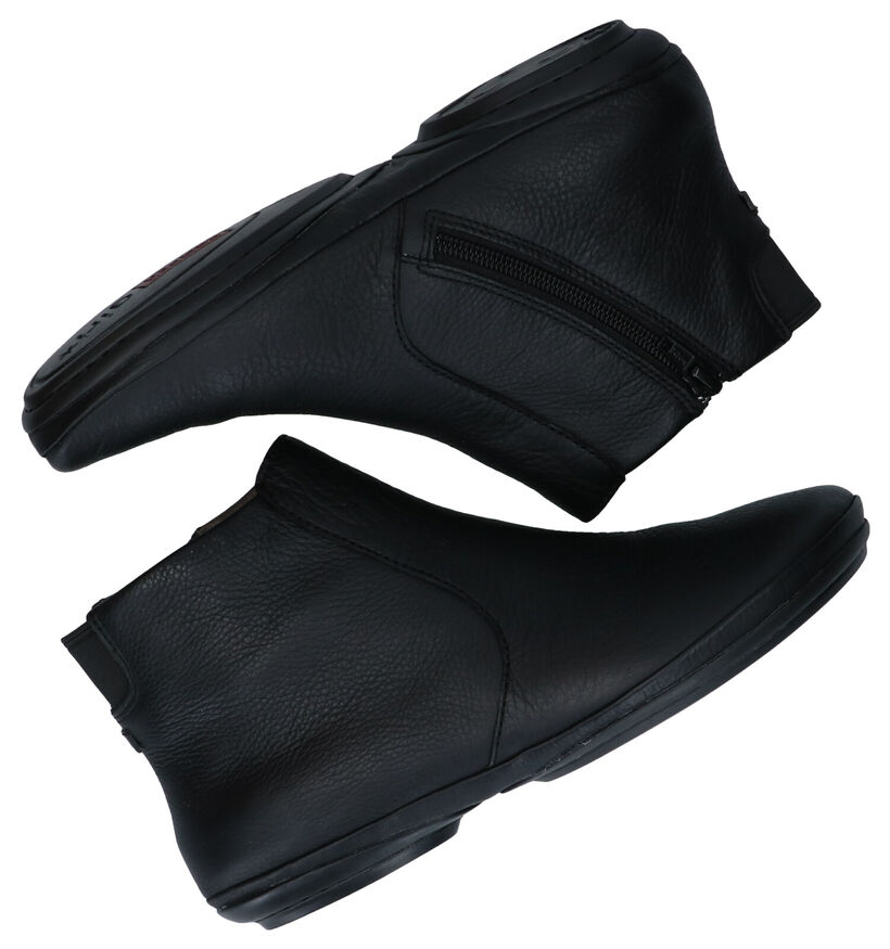 Camper Bottines plates en Noir en cuir (299826)