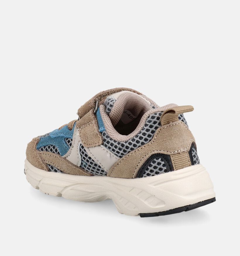 Little David Donkerbeige Sneakers voor jongens (379236) - geschikt voor steunzolen