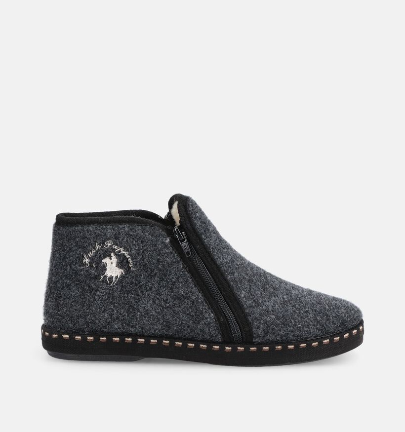 Hush Puppies Douvent Pantoufles ferm&eacute;es en Gris fonc&eacute; pour hommes (377913)
