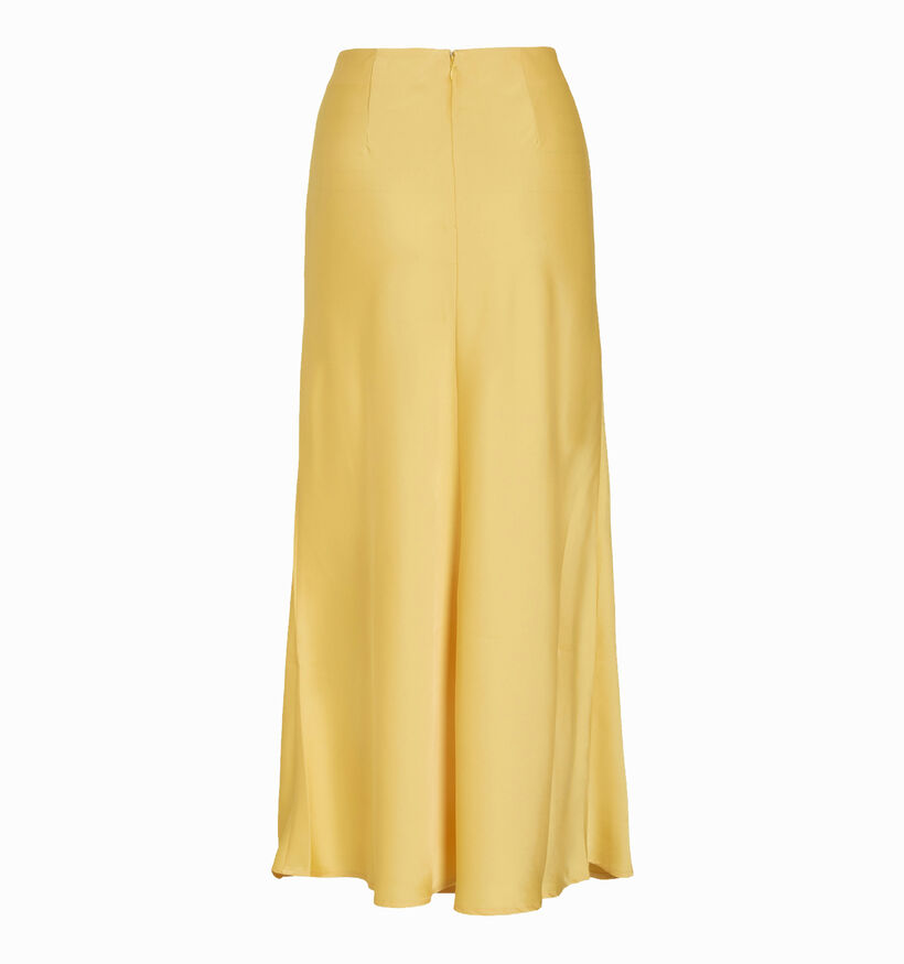 Vila Ravenna Jupe en satin en Jaune pour femmes (337639)